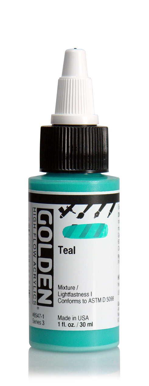 HIGH FLOW ACRYLIC PAINT  TEAL 1OZ